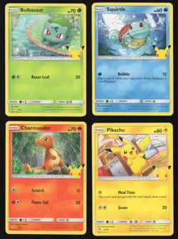 Pokemon 25th Anniversary McDonalds Holo and Non-Holo Complete Your Set You Pick! - Image 1