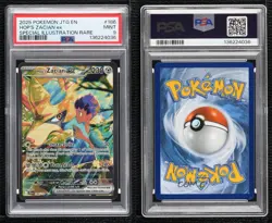 Hop's Zacian ex Special Illustration Rare Pokemon Journey Together JTG PSA 9 - Image 3