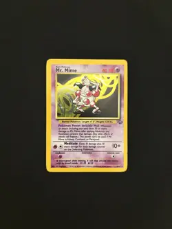 Pokemon TCG Mr. Mime 6/64 Jungle Set Holo Rare Unlimited WOTC Vintage - Image 1