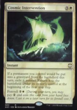 Cosmic Intervention - Commander: Kaldheim: #3, Magic: The Gathering Nm R239 - Image 1