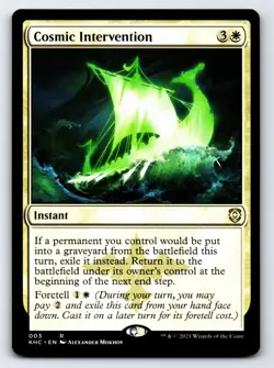 Cosmic Intervention R Commander: Kaldheim # 3 NM Normal - Image 1