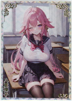 ❤YAE MIKO - Goddess Story Anime Waifu Doujin Card - MILLEFIORI - C-05 GENSHIN - Image 1