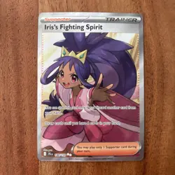 Pokemon TCG Iris's Fighting Spirit Journey Together Ultra Rare 180/159 NM Card - Image 1