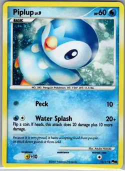 Piplup 15/17 Holo POP Series 6 - Pokemon Card - NM - Image 1