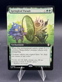 Springleaf Parade Commander: Lorwyn Eclipsed Extended Art Rare - Image 1