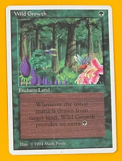 MTG WILD GROWTH Summer Magic (Edgar) (OldManMTG 013-403) - Image 1