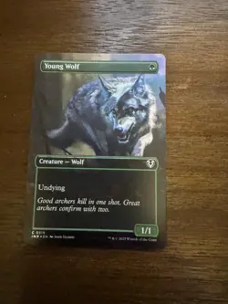 Young Wolf Innistrad Remastered Borderless Foil Common - Image 1