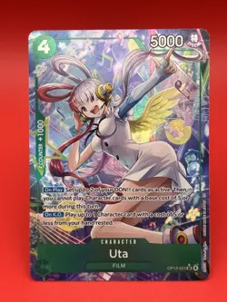 Uta (Alt Art) OP13-023 SR Carrying on His Will - ONE PIECE Card Game ENGLISH :NM - Image 2