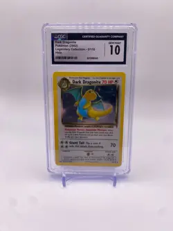 Pokemon Dark Dragonite Legendary Coll. Holo Rare #5 CGC 10 Gem Mint POP 7 !! - Image 1