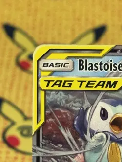 Tag Team Blastoise & Piplup GX 38/236 Sm-Cosmic Eclipse Holo LP Pokemon TCG - Image 3