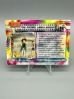 The Future Looks Bright #41 FOIL Pokemon 1999 Topps Mewtwo Strikes Back Movie - Image 2