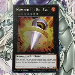 Yugioh Number 11: Big Eye RA04-EN062 Super Rare 1st Edition M/NM - Image 1