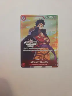 One Piece Monkey.D.Luffy P-001 Online Regional 2024 Vol. 2 Participant P NM - Image 1