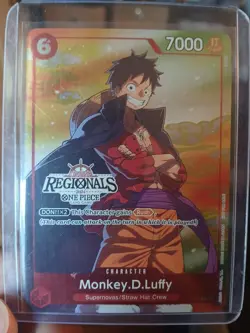 One Piece Monkey.D.Luffy P-001 Online Regional 2024 Vol. 2 Participant Promo NM - Image 3