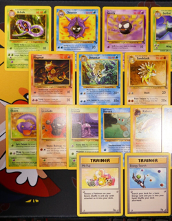 LP/MP (Unlimited) COMPLETE Pokemon FOSSIL Set Card UNCOMMON/COMMON Non-Holo 62 - Image 2