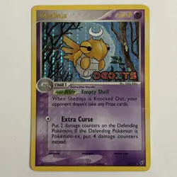 2005 Pokemon TCG: Shedinja 14/107 EX Deoxys Reverse Holo Stamped Rare - LP Card! - Image 1