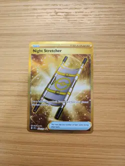 Pokemon Surging Sparks Night Stretcher 251/191 Gold Hyper Rare NM - Image 1