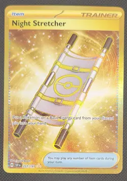 Night Stretcher 251/191 Pokemon TCG S&V Surging Sparks - NM Hyper Rare GOLD Holo - Image 1