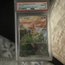 PSA 10 2025 POKEMON SVP EN-SV BLACK STAR PROMO #208 VICTINI - Image 1