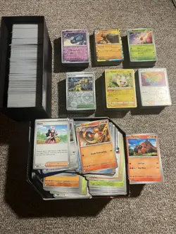 Huge Pokemon Card Lot Collection Uncommon Common Holo Rare 1300+ Bulk Lot - Image 1