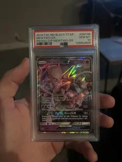 Mewtwo Gx Sm196 PSA 10 Detective Pikachu Promo Graded Pokemon Card - Image 1