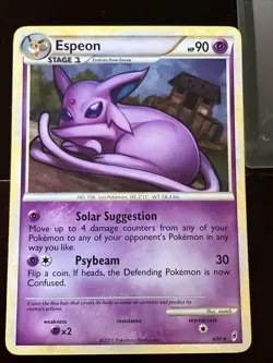 Pokemon Espeon Holo Rare TCG Card 4/95 Call of Legends Series 2011 - Image 1