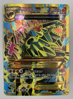 Pokemon TCG Primal Groudon EX Shiny Full Art Holo Card 97/98 XY-Ancient Origins - Image 1