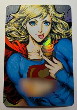 SEXY HEROINE WAIFU Supergirl DC ACG PREMIUM HOLOFOIL CARD NM - Image 1