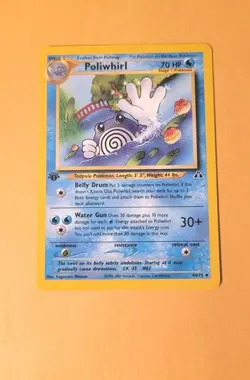 Pokemon Card - Poliwhirl Neo Discovery 1st Edition 44/75 Uncommon - Image 1