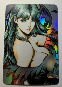 SEXY HEROINE WAIFU Morrigan Aensland DARKSTALKERS ACG PREMIUM HOLOFOIL CARD NM - Image 1
