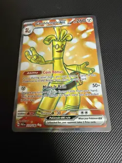 Pokemon Gholdengo ex Ultra Rare Holo Card 231/182 SV04 Paradox Rift English - Image 1