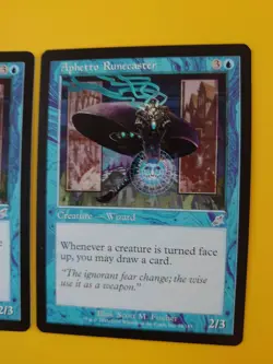 MTG Card. Aphetto Runecaster x2 Scourge Wizard - Image 2