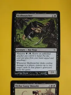 MTG Card. Skullsnatcher & Obika-Gang Shinobi - rat Ninja's Kamigawa 2 cards - Image 3