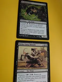 MTG Card. Skullsnatcher & Obika-Gang Shinobi - rat Ninja's Kamigawa 2 cards - Image 5