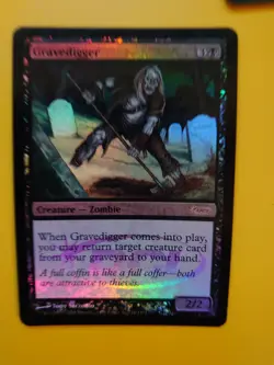 MTG Card. Gravedigger Zombie DCI Foil Promo as pics - Image 4