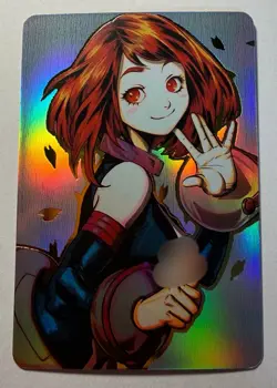 SEXY HEROINE WAIFU Uraraka MY HERO ACADEMIA ACG PREMIUM HOLOFOIL CARD NM - Image 1