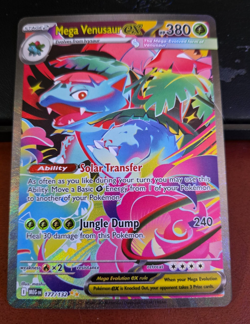 Pokemon TCG Mega Venusaur EX Card 177/132 Mega Evolution Sir Pack Fresh MINT - Image 1