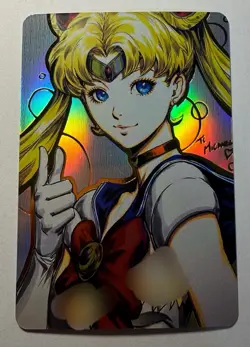 SEXY HEROINE WAIFU Usagi Tsukino SAILOR MOON ACG PREMIUM HOLOFOIL CARD NM - Image 1