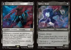 Vincent Valentine // Galian Beast - Foil Final Fantasy LP MTG - Image 1