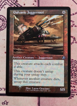 MTG Foil Galvanic Juggernaut Retro Frame Innistrad Remastered NM - Image 1