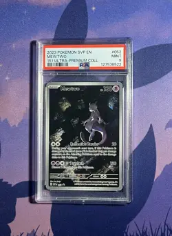 2023 POKEMON SVP EN-SV BLACK STAR PROMO 151 ULTRA-PREM COLL #052 MEWTWO PSA 9 - Image 1