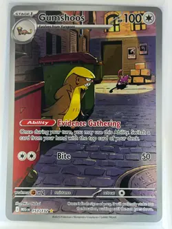 Gumshoos 153/132 ME01: Mega Evolution Illustration Rare Holo Near Mint - Image 1