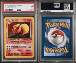 1999 Pokemon TCG Jungle #3 Flareon Holo PSA 7 NM - Image 3