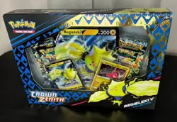 Pokemon Crown Zenith Regieleki V Collection TCG Sealed - Image 1