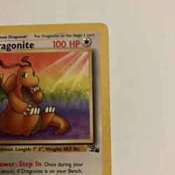Pokemon TCG Dragonite Fossil 19/62 Regular LP! - Image 2