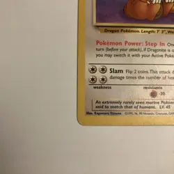 Pokemon TCG Dragonite Fossil 19/62 Regular LP! - Image 4
