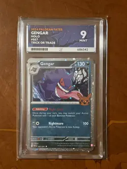 99p START! ACE 9 MINT GENGAR HOLO 057/091 TRICK OR TRADE POKEMON STAMPED 2024 - Image 1