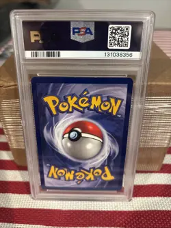 1999 POKEMON FOSSIL #53 PSYDUCK PSA 8 - Image 2
