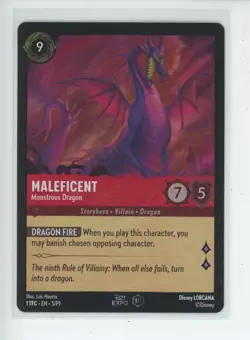 MALEFICENT 2022 DISNEY LORCANA D23 EXPO COLLECTOR'S SET 1ST EDITION FOIL PROMO - Image 1