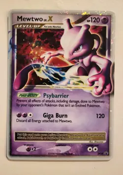 Mewtwo LV.X DP28 Diamond and Pearl Holo Pokemon TCG Promo Black Star NM - Image 1